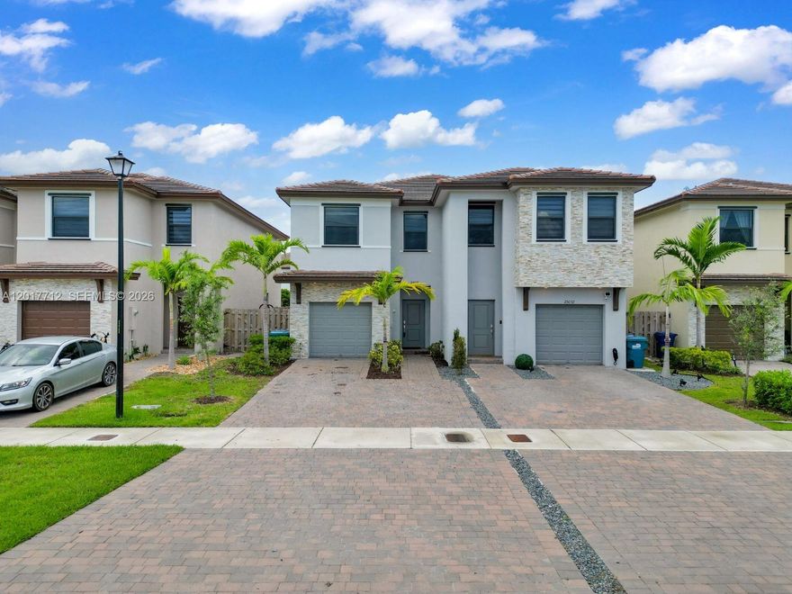 Experience modern living at its finest in this 2020 new construction townhouse located in Homestead, FL. This spacious property offers 3 bedrooms, 2.5 baths, and a 1-car garage. With an over-sized driveway and a generous yard, it's perfect for entertaining. The first-floor features stylish tile flooring, while the second floor offers plush carpeting. Enjoy the convenience of a spacious laundry room on the second floor. Don't miss the opportunity to lease this exceptional townhouse in a prime location. Schedule your showing today and elevate your lifestyle!