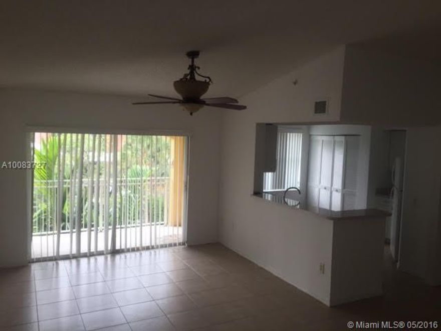 Very nice 2 bedrooms 2 baths apartment with tile in common areas and laminate wood floor in bedrooms. Freshly painted, vaulted ceilings, Washer and Dryer inside the unit. Gated community with security guard, great amenities including Clubhouse, pool, gym, playground , and much more! Great location close to mayor highways and malls. Easy to show.