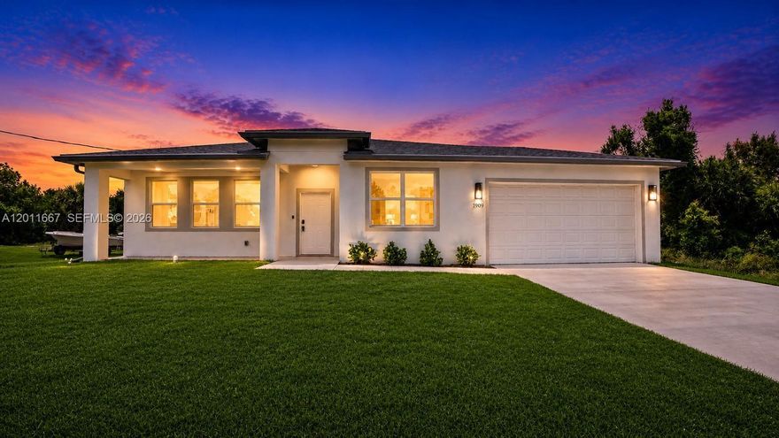 New Construction | Half-Acre Lot | No HOA | Move-In Ready Beautifully built 3-bedroom, 2-bath home with a 2-car garage on a spacious ½-acre lot—offering rare space, privacy, and flexibility. This bright, open layout features modern finishes, quality craftsmanship, and smart home technology for everyday convenience. The kitchen comes fully equipped with all appliances included, making this a true move-in-ready opportunity. Enjoy the freedom of NO HOA, NO CDD, and NO flood insurance required—keeping your monthly costs low. Perfect for homeowners looking for space to grow or investors seeking a clean, low-maintenance property. Priced to sell fast—schedule your showing today before it’s gone.