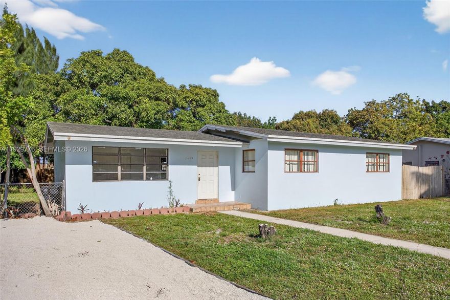 WELCOME TO YOUR NEW HOME! This substantially updated 4-bedroom, 2-bathroom residence is nestled in the desirable Lauderdale Villas area of East Fort Lauderdale, blending comfort, style, and convenience. Step inside to an inviting open-concept layout with a spacious floor plan, perfect for both everyday living and entertaining guests. Relish your private backyard and open patio—ideal for barbecues, play, or peaceful evenings. Situated in a quiet, family-friendly, and highly sought-after neighborhood, this home is minutes from top-rated schools, parks, shopping, and major commuter routes. Move-in ready and brimming with charm, this home is ready for you to make it your own. The generous backyard provides ample space to create your dream outdoor oasis. To help visualize the home's floor plan and highlight its potential, virtual furnishings may have been added to the photos in this listing.