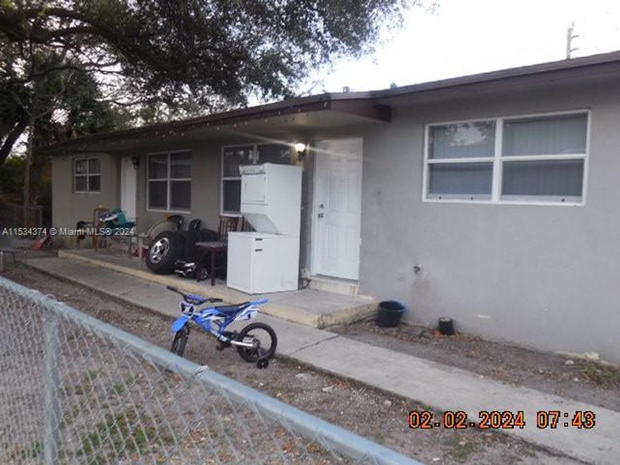 Duplex in Opa Locka Priced to sell. Two Spacious Units currently Rented. Located near Hard Rock Stadium, Amazon Warehouse, Executive Airport, St. Thomas University and much more.