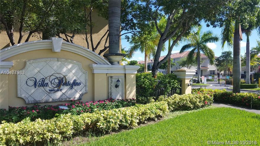 FANTASTIC OPPORTUNITY TO OWN THESE 4 BEDROOM , 2 BATHROOM AND 1/2 TOWNHOUSE  IN THE VERY CENTRAL GATED COMMUNITY OF PORTOFINO WEST RIGHT OF THE EXIT OF CAMBELL DRIVE . WALKING DISTANCE TO MOVIE THEATER , RESTAURANT AND ALL MAJOR ACTIVITIES. VERY UPGRADE UNIT WITH WOOD FLOORS UPSTAIRS AND TILE DOWN STAIRS , BEAUTIFUL COUNTER TOP IN THE KITCHEN AND  TOP OF THE LINE APPLIANCES ,INCLUDING WASHER AND DRYER. NICE WOOD DECK ON THE PATIO AND 1 CAR GARAGE WITH SPACE FOR TWO MORE CARS ON THE DRIVE WAY. READY TO CLOSE NOW, FHA WELCOME