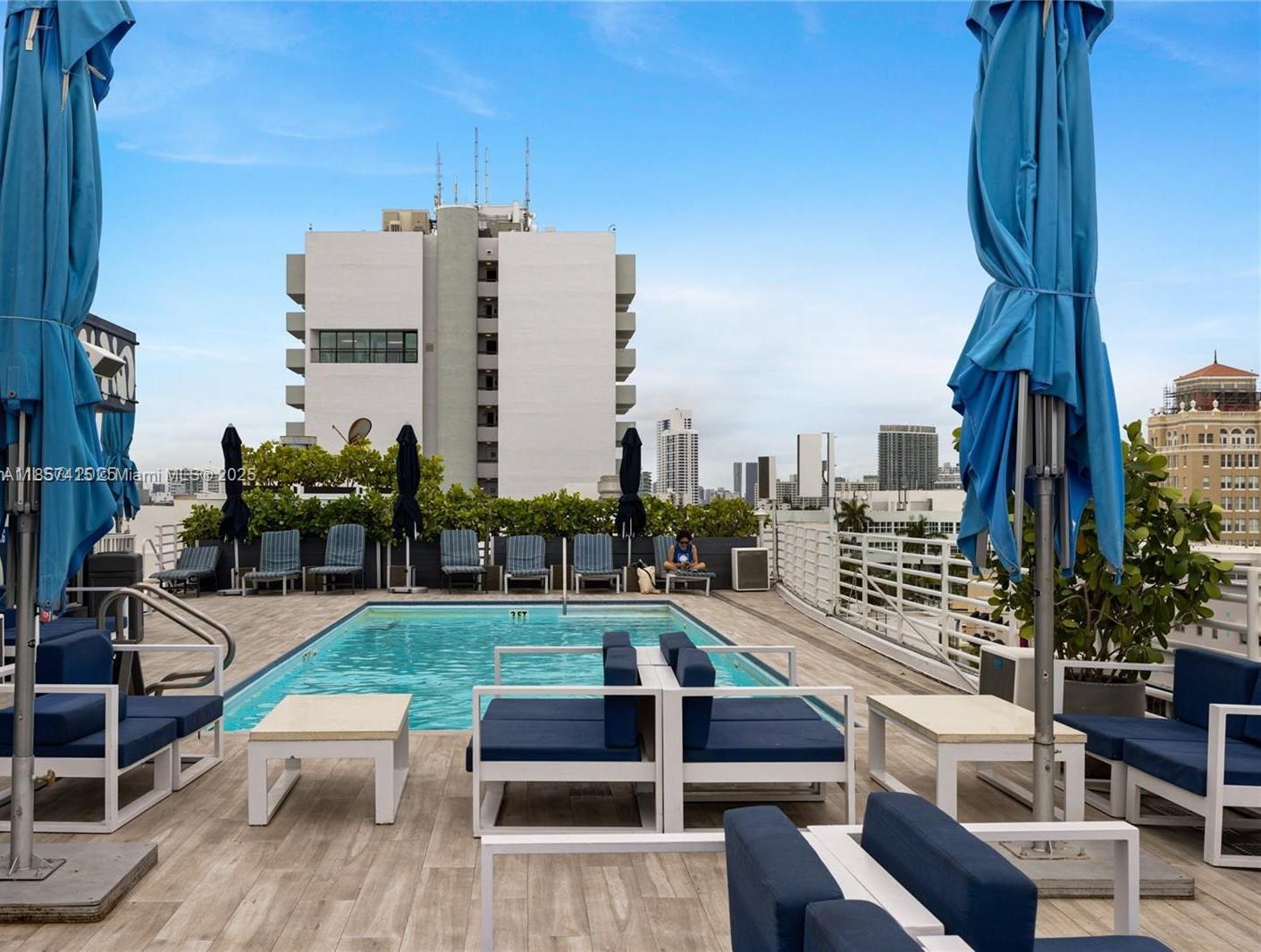 Turnkey, furnished 1BR condo in a boutique Art Deco hotel on iconic Ocean Drive with direct East and South ocean views...including the Versace Mansion! Features a kitchenette, rooftop pool and bar with panoramic views, and allows daily rentals, ideal for personal use or as a high-income investment. Best-priced unit in the building, steps from the beach, restaurants, and nightlife. Enroll in the hotel program or rent independently for maximum profits!