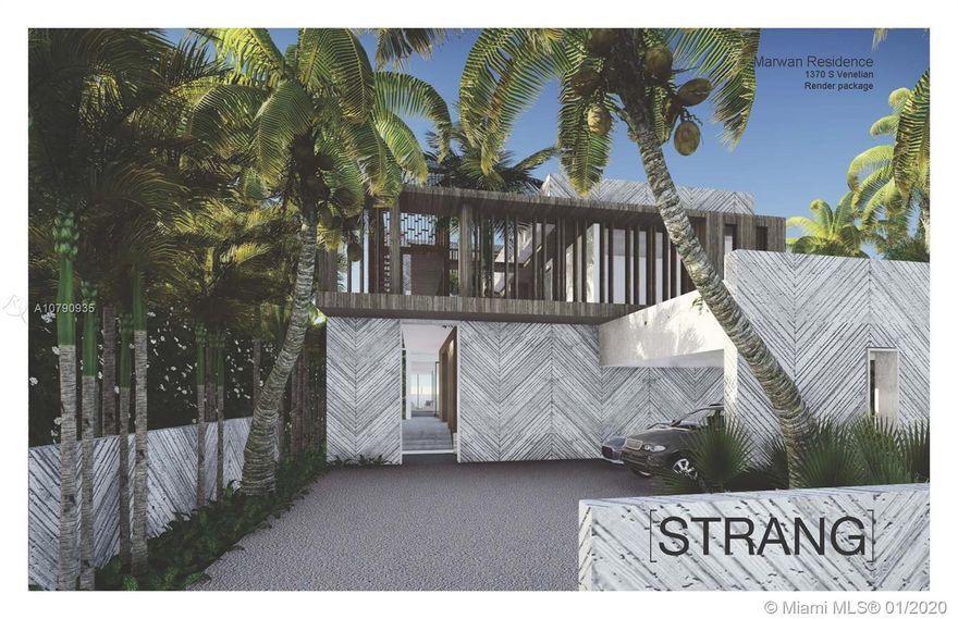 Amazing opportunity to buy one of the best South facing lots on the Venetian Islands complete with approved plans by leading Miami architect Max Strang. Enjoy postcard perfect open bay views of downtown Miami. Lot has been cleared. Save a year’s worth of planning and get started with this unique 7 bedroom / 7.5 bathroom modern masterpiece. State of the art design includes two infinity pools, one of which cantilevers from the elevatored roof terrace over the backyard area, spa and firepit. Great layout with 2 guest suites downstairs, 5 bedrooms upstairs, and multiple outdoor spaces. Smart home with the finest finishes.