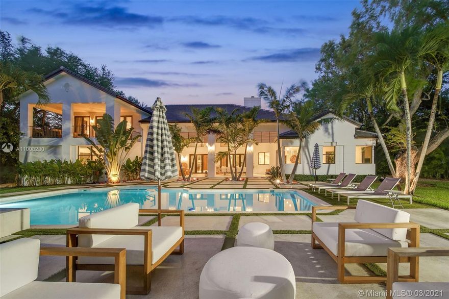 This completely updated North Pinecrest home has everything a buyer is looking for. Highlight features include a gated entrance, lush landscaping, large lot, soaring ceilings, natural light, large master suite with two walk-in closets, new roof, impact windows and doors, three car garage, large pool, basketball court, and a beach volleyball court. The massive covered terraces and outdoor spaces are designed to be both private and intimate yet expansive enough for large scale entertaining. The current owners raised their family in this beautiful home for 15 years and have done a phenomenal job updating everything so that the next owners can move right in and live here for another 15 years. Walk in closets in master.