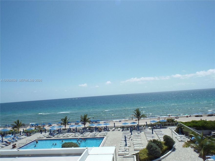 DIRECT OCEAN VIEWS FROM ALL ROOMS. This unit is the largest two bedroom in the complex, Also has 1/2 bath in addition to two full baths en suite. Unit is completely tiled, has open kitchen with ocean view. Split bedroom plan with huge walk in closets, and several other closets. Cook's kitchen with abundant counters and cabinets. La Mer has gone through concrete restoration and remodeling of lobbies and hallways. La Mer is a full service luxury oceanfront building with beach and pool service, restaurant, tennis and pickle ball, beauty salon, valet, BBQ area etc. The complex is professionally managed with onsite full time manager.