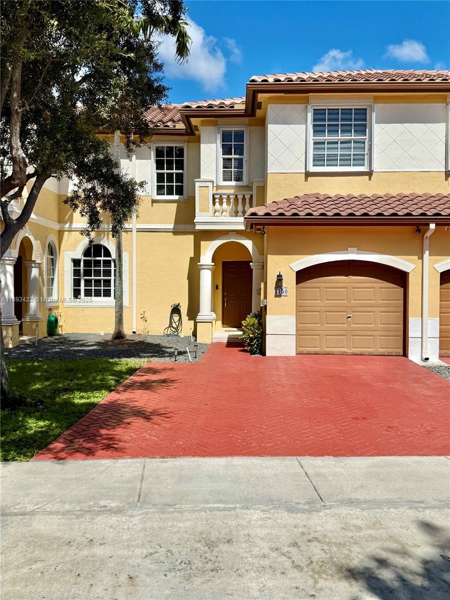 Discover this one-of-a-kind, fully renovated lakefront home in one of Miramar’s most desirable communities! This 3-bed, 2.5-bath residence offers breathtaking water views, a bright open layout, and NEW stainless-steel appliances. The designer kitchen features quartz countertops, custom cabinetry, and flows into sunlit living areas. Enjoy luxury vinyl flooring, modern bathrooms, and smart-home upgrades including an updated garage door control system. The garage has been converted into a stylish office or flex space, perfect for remote work or creative use. Step outside to a private patio overlooking the tranquil lake—ideal for entertaining or relaxing. Conveniently located near top schools, highways, and shopping. No neighbors in the front or back for privacy. Move-in ready!