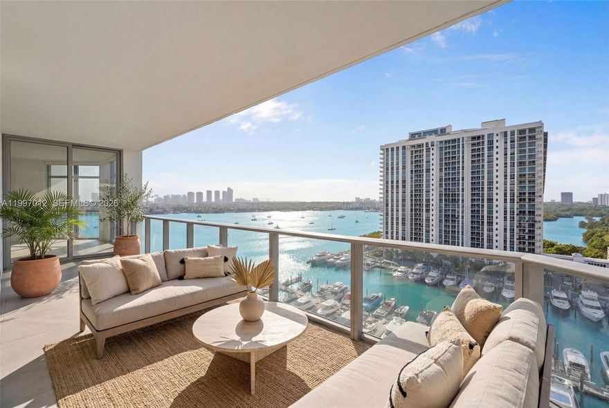 2 Bedroom + DEN! Waterfront corner unit in a newer 2015 building featuring floor-to-ceiling impact windows and stunning views of the water, bay, and city. This spacious residence offers nearly 2,000 sq ft of living space, including a large den ideal for a home office or optional 3rd bedroom. Located in a gated community just minutes from Aventura Mall, Sunny Isles Beach, and Oleta River State Park—perfect for biking, kayaking, and outdoor recreation. Enjoy the convenience of numerous restaurants, shops, and everyday essentials nearby. Experience resort-style living at Marina Palms with exceptional amenities including a waterfront fitness center, bayfront pool, kids’ playroom, party lounge, and more. Ideal for boating enthusiasts with exclusive access to Marina Palms’ private marina just steps from your door. Priced to sell.