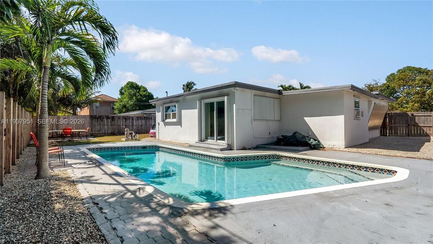 Just Listed in Fort Lauderdale – No HOA! Beautiful 3 bed, 2 bath pool home in the heart of Riverland! Features include 1,780 sq ft of living space, stainless steel appliances, shutters on all windows/doors, carport, storage, and side access to backyard on both sides. Situated on a 7,350 sq ft lot with no HOA and plenty of parking space! Minutes from beaches, downtown, hospitals & universities. **Seller is open to Buyers credits towards closing cost and/or credits towards upgrades.