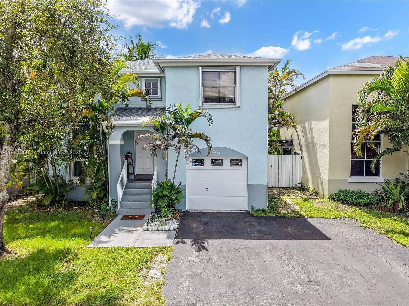 A beautiful 3 bedroom, 2.5 bath in the midst of suburban tranquility with a low HOA? YES! You've found it! Step inside this updated 2-story home in the heart of Davie. The brand-new spacious kitchen boasts sleek cabinets and stunning countertops. The open floor plan flows to a great, private yard—a true Florida oasis perfect for entertaining or relaxing. With its modern amenities and prime location, this home offers comfort and convenience. Don't miss your chance to own a piece of Davie paradise. Schedule your private showing today! Home Details: Association includes park with pool, cut front yard. Roof with gutters 2024, AC 2022, Kitchen 2021, Appliances 2021, Accordion Shutters 2021
