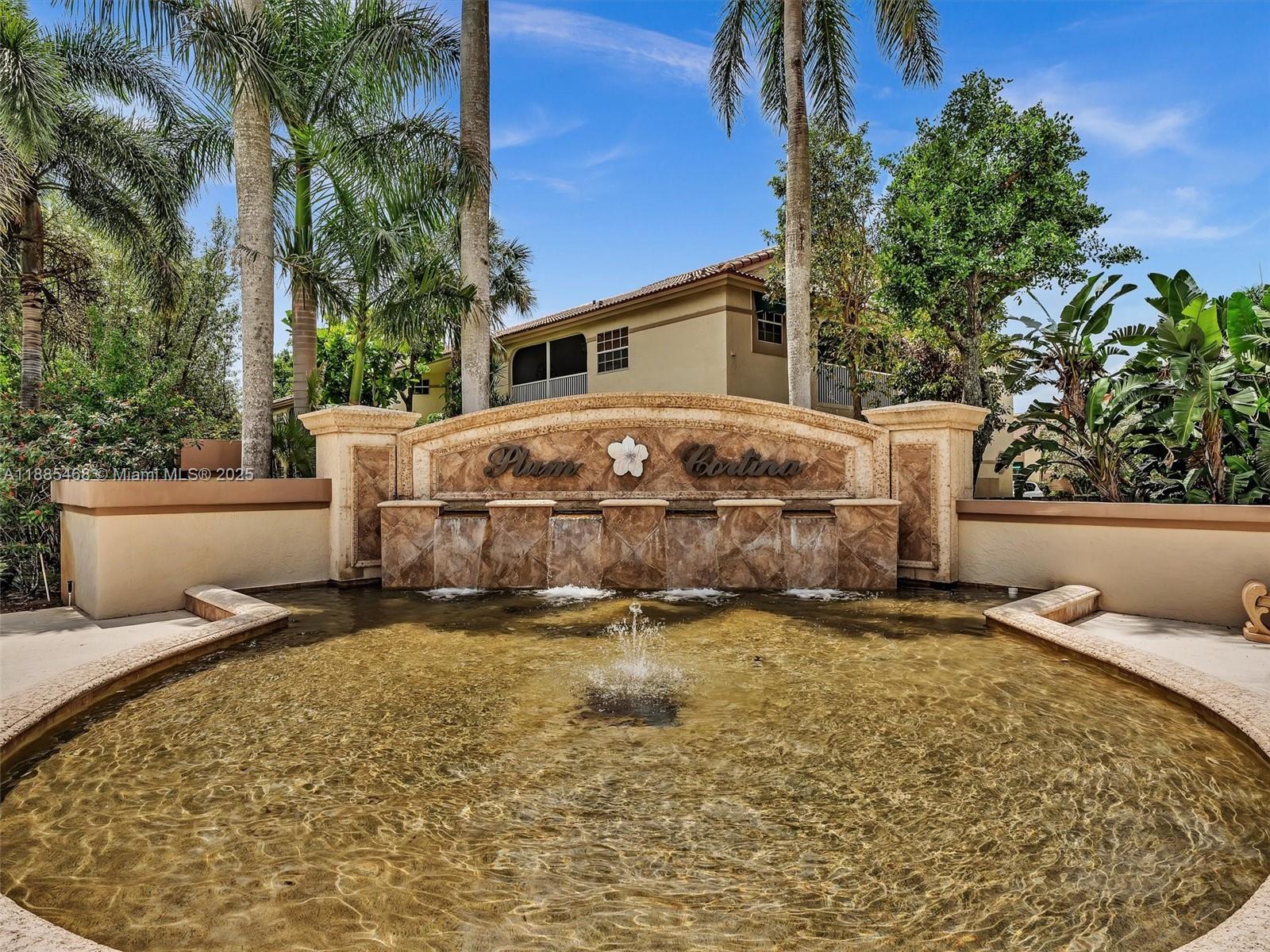Beautiful first floor villa-style condo in Plum at Boca Pointe. Spacious floor plan includes 2 bedrooms, 2 full baths,
additional enclosed room/patio that can be used as a den, dining room, office, etc under air 1,112 sq ft, impact
windows. This unit has a great flow! Fully upgraded with travertine and bamboo flooring. Lots of upgrades
including renovated kitchen w/SS appliances (Bosch dishwasher), granite counter tops, and a breakfast bar, New
Ac, High-hat lighting thru out, Split bedroom plan. Added storage space includes linen closet in master bath and
outdoor storage room