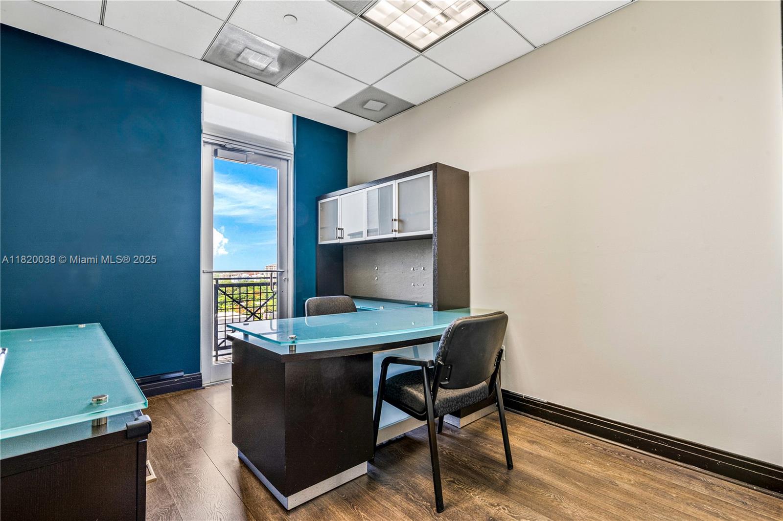 Modern office space available in the heart of Coral Gables! Located in the prestigious Merrick Pointe Condo, this 438 SF unit is perfect for professionals seeking a prime location with impact glass, assigned parking, and access to high-end amenities. Ideal for long-term tenants. Easy to show with 24-hour notice.