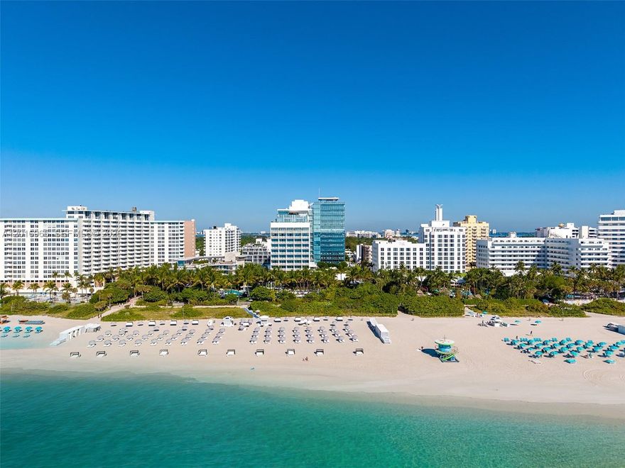 Be one of only 22 privileged owners to reside in unparalleled splendor at The Miami Beach EDITION Residences, the city’s most iconic oceanfront address, envisioned by hospitality visionary Ian Schrager and masterfully designed by renowned architect John Pawson. A rare expression of understated sophistication, this exceptional residence showcases direct ocean views from every room, framed by dramatic floor-to-ceiling glass and complemented by bleached teak wood flooring throughout.
The thoughtfully designed split-bedroom floor plan offers expansive interiors ideal for both private retreat and stylish entertaining. At its heart, the bespoke Bulthaup chef’s kitchen is appointed with premium Miele and Sub-Zero appliances, including a wine refrigerator and built-in cappuccino system.
Residents enjoy access to an extraordinary collection of world-class amenities curated through Schrager’s signature vision of elevated lifestyle living, including a private ice-skating rink, bowling alley, full-service spa, nightclub, beach service, poolside cabanas, 24/7 concierge, and acclaimed dining by Michelin-starred chef Jean-Georges.
With monthly rentals permitted, this is a rare opportunity to own an ultra-luxury oceanfront sanctuary offering the perfect balance of work, relaxation, indulgence, and effortless Miami glamour.