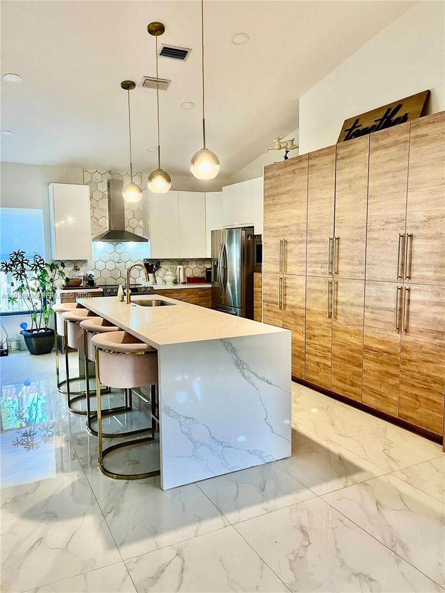 Step into luxury easy living! This stunning 3 bedroom, 2 bathroom home boasts upscale touches and meticulous attention to detail. The show-stopping Italian-style modern kitchen is the heart of the home, perfectly complemented by large tiled flooring that flows seamlessly throughout. The open concept design creates a bright and airy atmosphere, perfect for entertaining. The updated high-end bathrooms are a true retreat. Located in a sought-after community, Falcons Lea, this beautifully remodeled home offers the perfect blend of style and convenience. Enjoy effortless access to highways, top-rated schools, parks and community pool. Plus, with low HOA fees, you can enjoy the best of community living without breaking the bank. Don't miss out on this incredible opportunity!
Driving Directions: