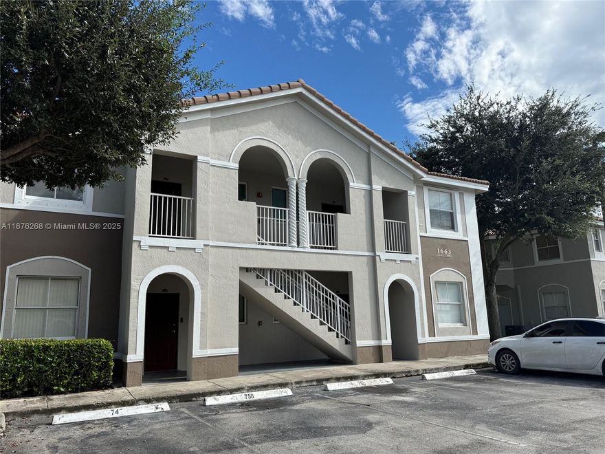 Immaculate & Spacious, Freshly painted 2/2 unit at Shoma Condo @ Keys Cove. Priced to sell!! All fully tiled throughout, even rooms. One story unit on ground floor. Clean & Bright unit with ample closet space. Two parking spaces and visitor parking as well. Gated community with security guard and roaming security as well. Complex offers pool and clubhouse.