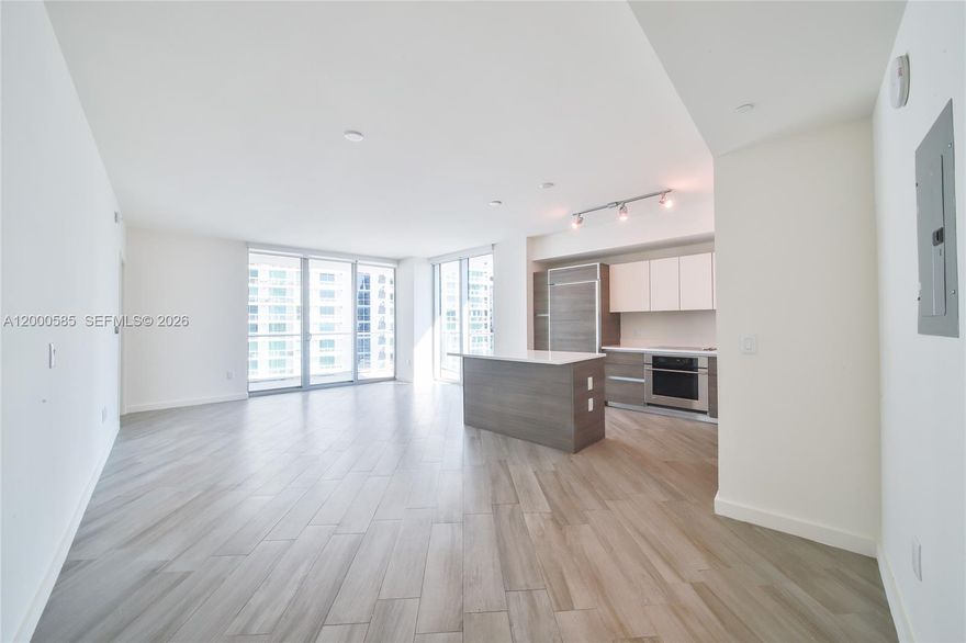 Bright 2 Bed / 2 Bath corner unit in Millecento Brickell. Features include beautiful porcelain floors, custom closets & blackout shades, Italian cabinetry and stainless steel appliances. Facing southeast, enjoy an open skyline view from the large wraparound balcony. Includes 1 assigned parking on 2nd floor! Wifi included. 5 star amenities: Rooftop pool, larger pool on 9th Fl, gym, kids room, lounge room, theatre. Enjoy the Brickell lifestyle - centrally located to restaurants, shops, supermarkets, Mary Brickell Village, Brickell City Centre, Metrorail & Metro mover. Available July 1, 2026.