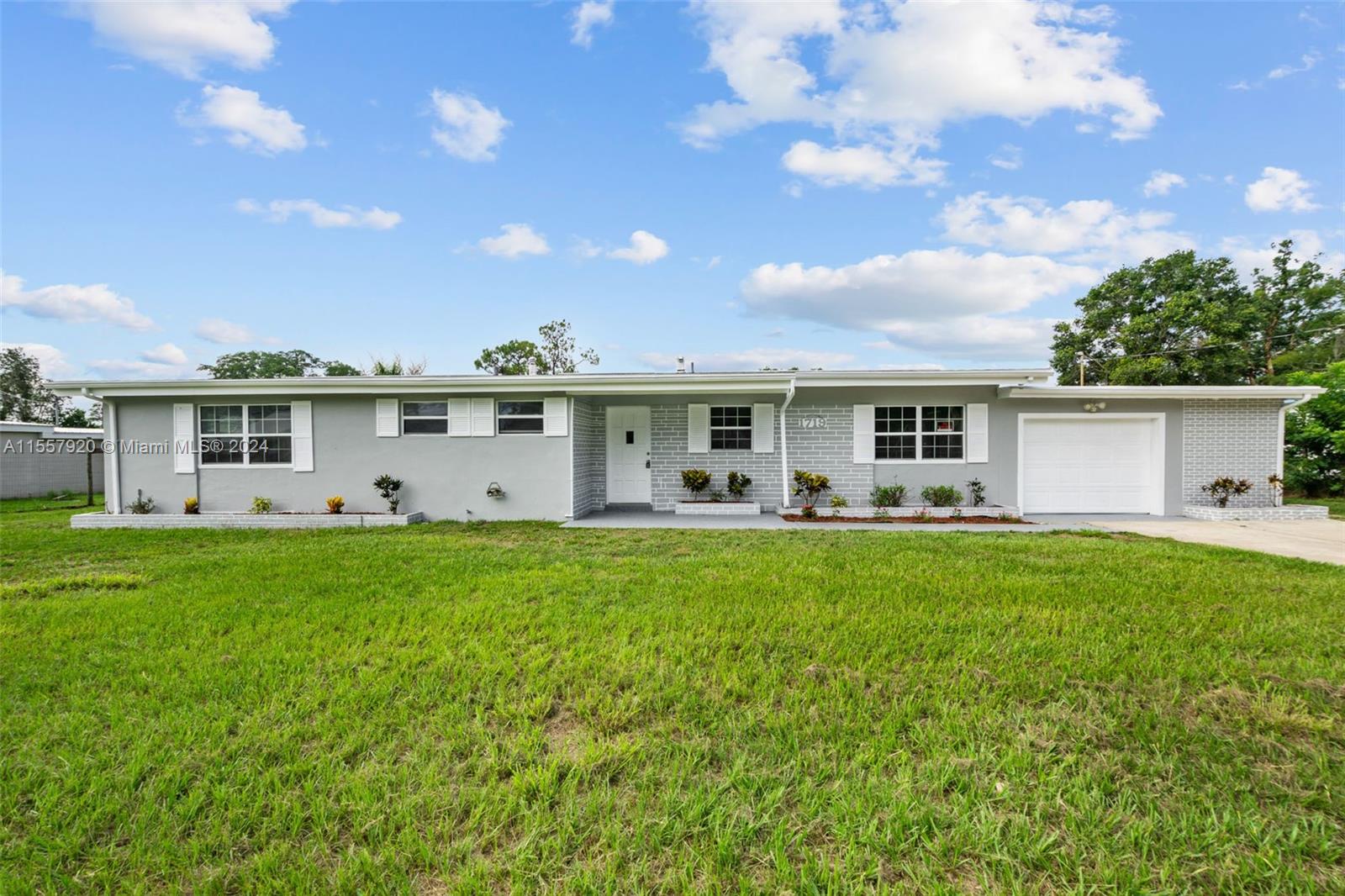 Welcome home! You don't want to miss this spacious rarely available home with a huge fence backyard, a shed and a gazebo that can be used for entertainment or enjoy sitting in the glass patio overlooking a tropical lushly landscaped yard. It has a big bonus room that can be used as a 4th bedroom. The home was just completely remodeled inside and out with high end materials brand-new roof May 2023, brand new luxury kitchen and bathrooms with quartz countertop, and custom made shower glass door, brand-new water heater, newer A/C system, updated plumbing. Updated fixtures and plenty of closet space. Freshly painted. The home also boasts a large one-car garage with a driveway that can hold at least 4 cars. Seller will give $5000 with a full price offer. Another $7500 is available with a lender