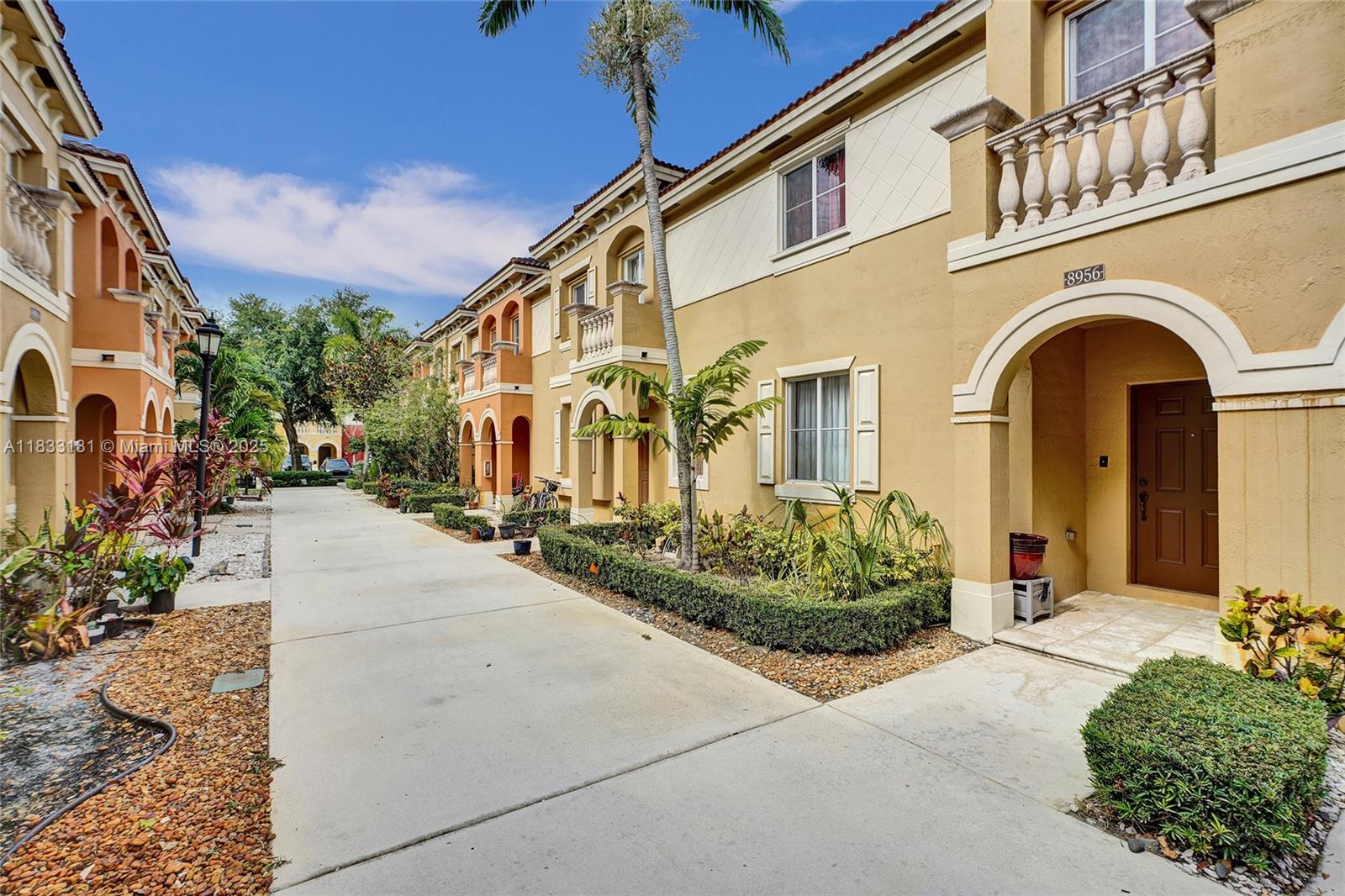 Located in the desirable, gated community of Village Walk, this beautiful home offers the perfect blend of comfort and convenience. Ideally situated near premier shopping, hospitals, golf courses, and Hard Rock Stadium, you’ll also enjoy easy access to the Florida Turnpike, with beaches and airports just 30 minutes away, making travel effortless. Village Walk features a tranquil, park-like setting with lush landscaping and scenic walking paths throughout. This 3-bedroom, 2.5-bath home overlooks the community play park and boasts modern finishes including granite countertops, stainless steel appliances, and a spacious primary suite with an ensuite bath. A second-floor laundry room adds extra convenience to your daily routine.