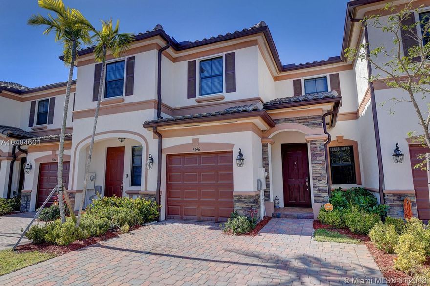 AMAZING DEAL AT THE PRESTIGOUS COMMUNITY OF BONTERRA IN HIALEAH GARDENS A LENNAR HOMES BUILT ONLY 2 YEARS AGO. LIKE NEW!! THIS GORGOURS SPACIOUS 3/2.5 HOME WITH A ONE CAR GARAGE AND IT'S OWN FENCED BACKYARD OFFERS EASY ACCESS TO MAJOR HIGHWAYS AND AMAZIN AMENITIES FOR THE WHOLE FAMILY. LOTS OF PLACE ALL THROUGH OUT THE HOME, AND VERY SPACIOUS ROOMS, AND BEAUTIFUL MODERN LAMINATED WOOD FLOORS. HURRICANE SHUTTERS AS WELL. COME AND SEE THIS BEAUTY! **$3,000 TOWARDS YOUR CLOSING COSTS!! OWNER MOTIVATED.