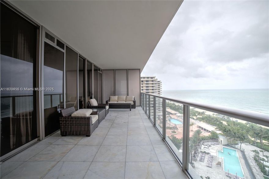 Direct Ocean view ,fully furnished  2Bedroom,2 1/2  Bathroom unit at the St Regis Bal Harbour