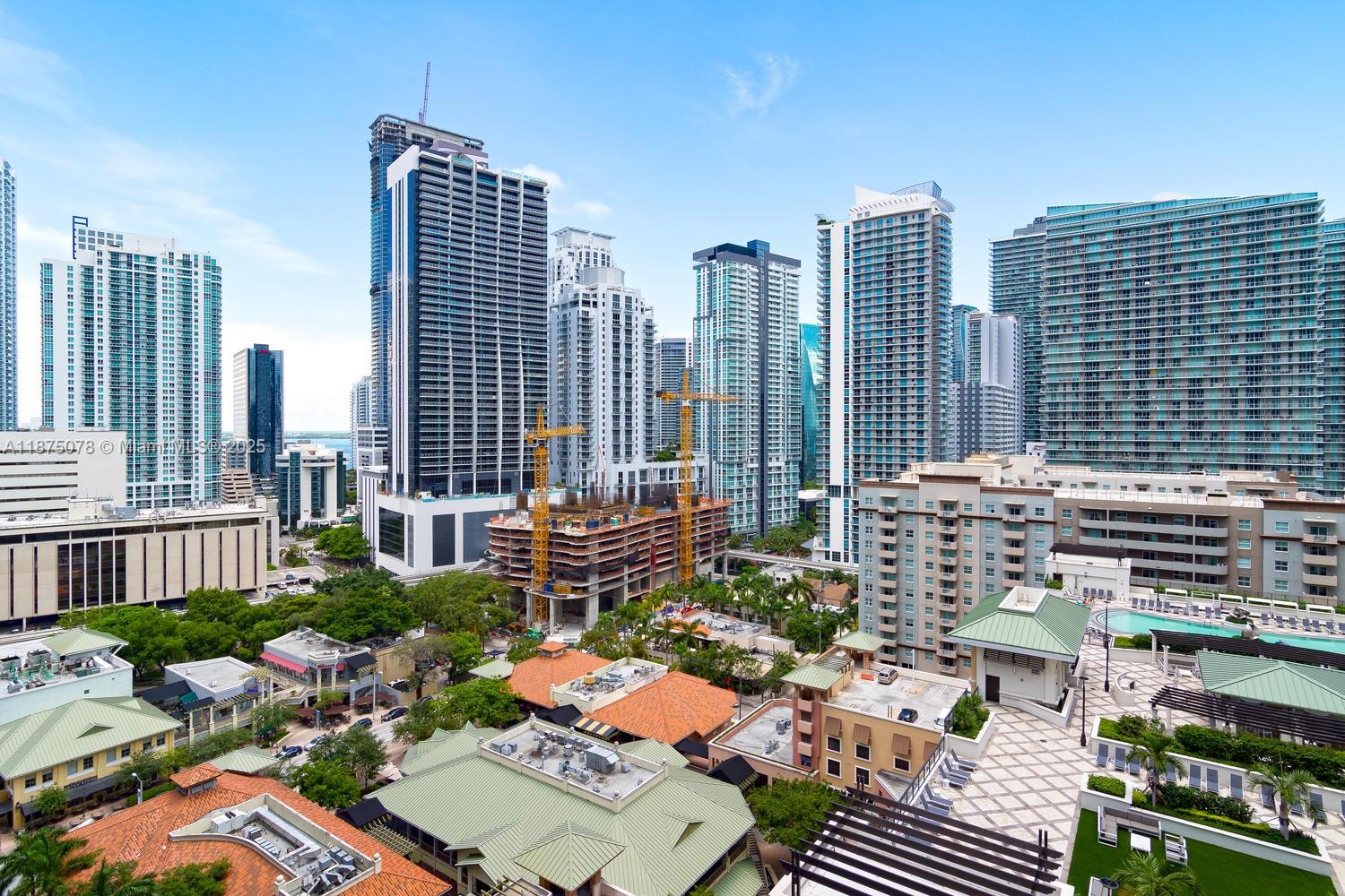 CORNER UNIT WITH WRAP AROUND BALCONY, 2 BED & 2 BATHS PLUS DEN. BUILDING HAVE AN EQUINOX GYM DOWNSTAIRS, TV, CABLE. RIGHT ACROSS FROM BRICKELL CITY CENTER. 1 ASSIGNED PARKING WITH UNIT, SECOND PARKING WITH VALET AT TENANT COST.