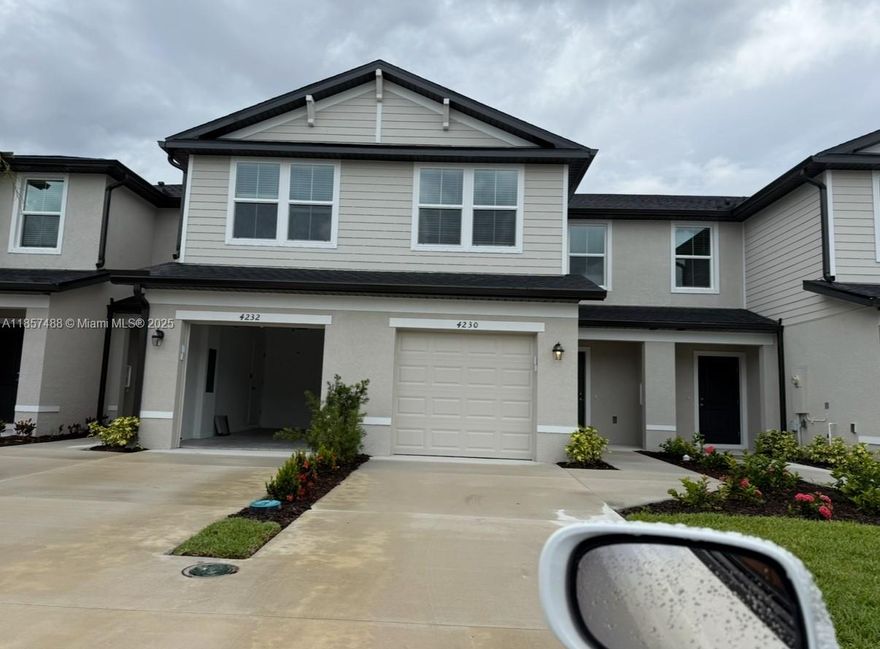 Its a new Townhome in a great community in North ft Myers , Garage , storage, lake view