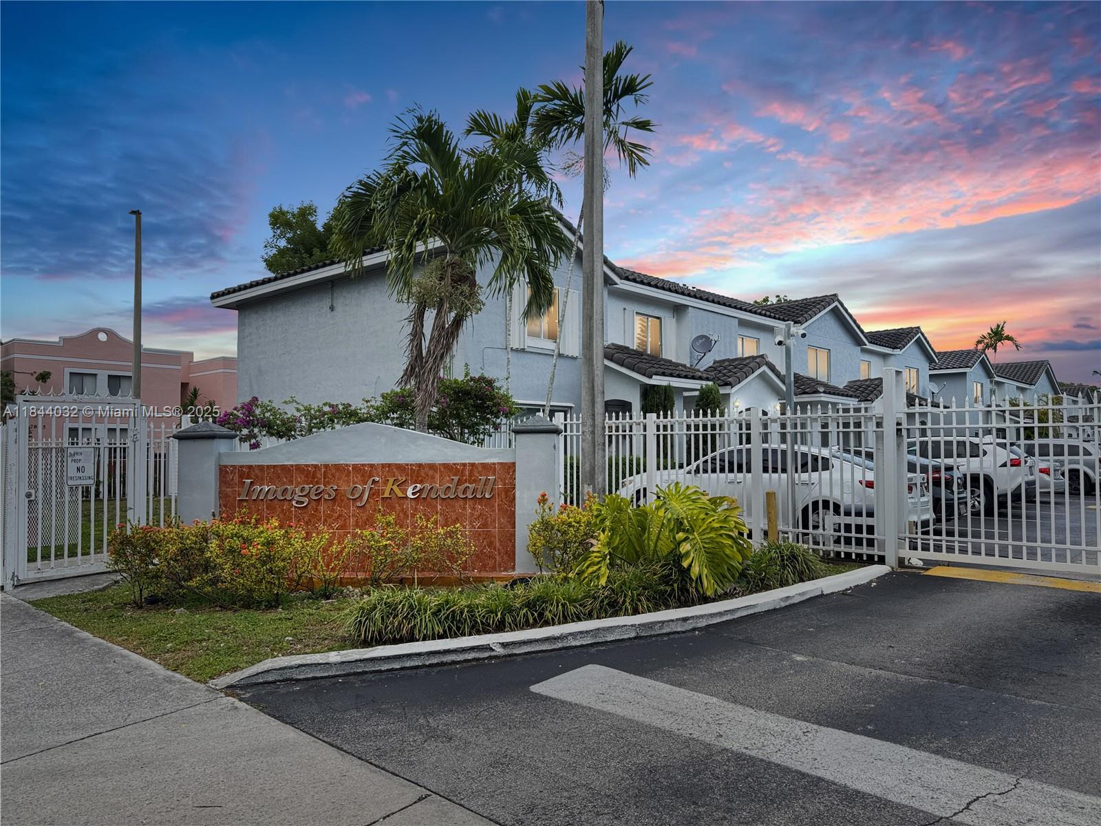 Welcome to this beautifully maintained condo in the gated Images of Kendall community, offering high ceilings, a spacious layout, laminate granite-style countertops, stainless steel appliances, sleek tile flooring, and an in-unit washer and dryer. Enjoy the convenience of two assigned parking spaces located directly in front of the unit. Mirrored closets and abundant natural light enhance the sense of space and comfort. Community amenities include a pool and landscaped grounds. Ideally situated near West Kendall Baptist, Target, Walmart, LA Fitness, and major routes including SR-836, SR-874, and the Florida Turnpike.