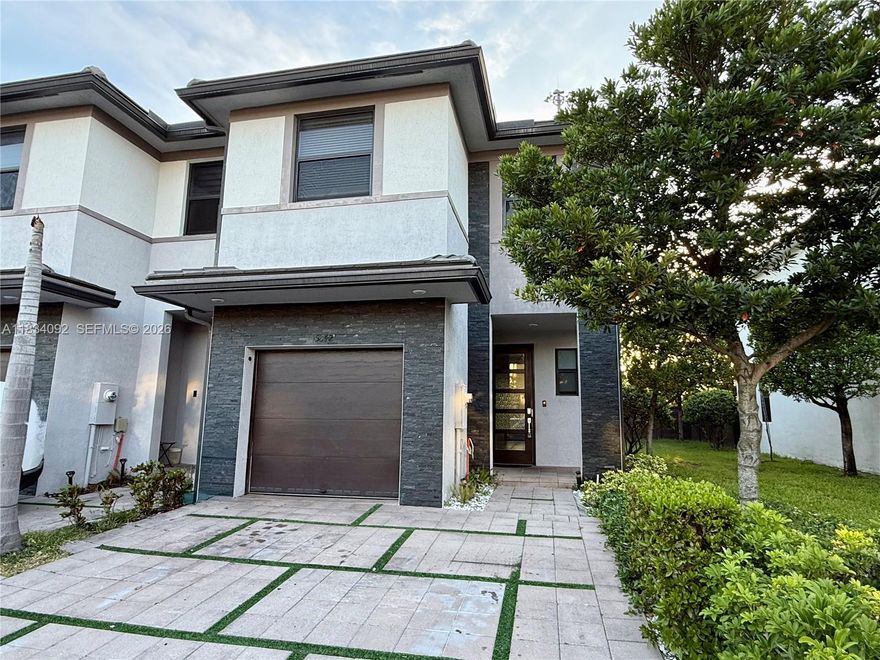 OPPORTUNITY! LIVE OR INVEST. SPACIOUS 3-BED/2.5-BATHS CORNER HOME AT SATORI. GATED COMMUNITY IN MIAMI LAKES. RESORT STYLE POOL. GYM. CLUBHOUSE. MODERN STYLE. SS APPLIANCES. W/D INSIDE. HURRICANE WINDOWS. GREAT LOCATION!