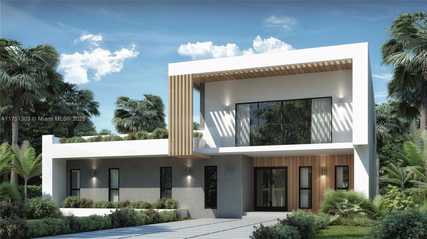 A masterpiece of modern luxury & design in the heart of Buena Vista. This stunning 4,200SF home seamlessly blends elegance w/ functionality. Enter through the striking 8' x 6' pivot door to find a custom Italian kitchen w/ Thermador panel-ready appliances, Italian porcelain floors, multiple living/entertaining areas, & impact windows & large sliding glass doors, providing seamless indoor/outdoor living. Each bedroom features an ensuite bathroom, w/ the primary suite offering a spacious custom closet & a grand 96” x 48” pivot door. Outside, enjoy a heated pool & spa, summer kitchen, & oversized terrace. Situated on a 7,200SF corner lot w/ a gated backyard w/ motorized entry & a Rain Bird irrigation system. House can be customized to preferences. NOT IN FLOOD ZONE. EST. COMPLETION: DEC 2025.