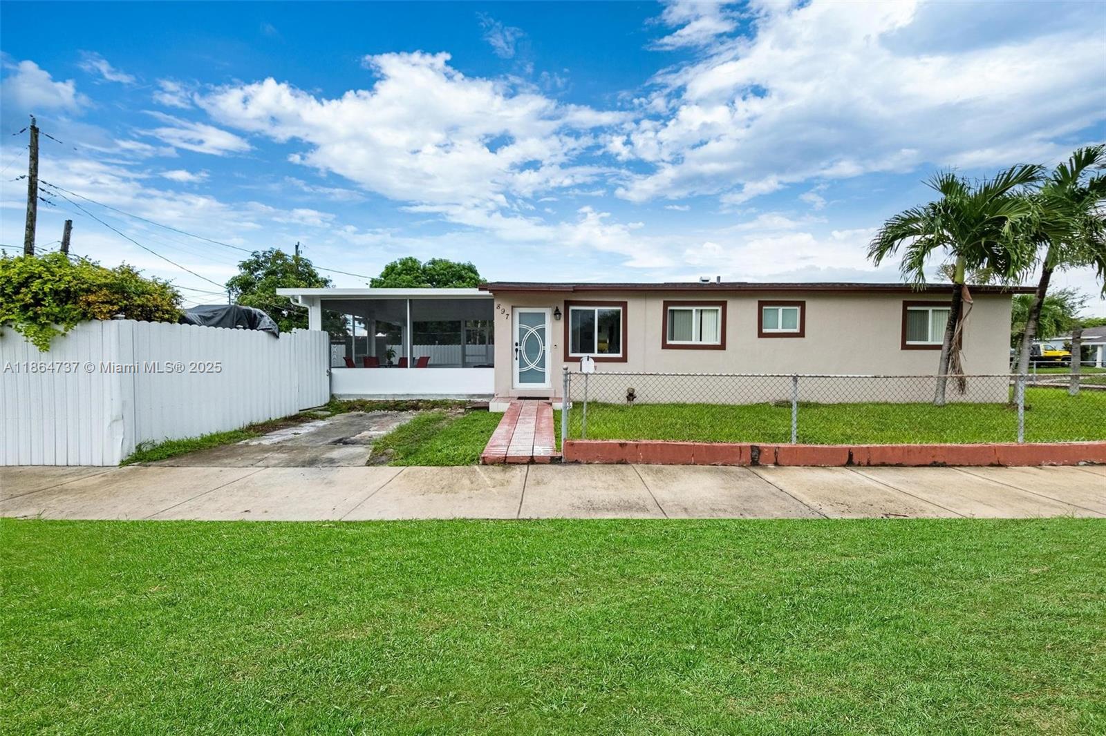 Make this well kept Hialeah home yours! nested on a corner lot this home has impact windows and doors, terrazzo flooring, New screened in patio, newer roof and AC. Great for an end user or investors looking for incoming producing property. Don't let this opportunity to own in a great Hialeah location!