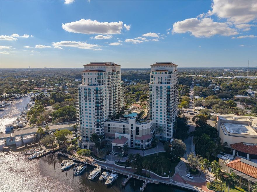 Enjoy elevated Fort Lauderdale living in this beautifully designed 2-bedroom, 2-bath residence offering approximately 1,000 sqft of living space. The open-concept layout seamlessly connects the living and dining areas to the updated kitchen, while expansive windows throughout fill the home with natural light and showcase stunning city skyline and water views. Both bedrooms are generously sized, providing comfort, privacy, and flexibility for guests or a home office. The unit also offers excellent storage, has been impeccably maintained, and features a brand-new AC unit, making it truly move-in ready. Located in a one-of-a-kind gated waterfront building with strong reserves and no special assessments, this is a purchase you can make with confidence. Residents enjoy a resort-style, gated community featuring a waterfront pool, fitness center, business center, social lounge, and 24-hour security. Perfectly situated along the New River and just steps from Las Olas Boulevard, you’ll enjoy effortless access to premier dining, shopping, nightlife, beaches, and everyday conveniences. This condo delivers comfort, style, and an exceptional lifestyle in the heart of Fort Lauderdale. Schedule your private showing today.