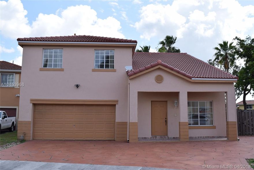 Don't miss out on this perfect home for a growing family.  It is all tiled, stainless steel appliances in the kitchen, bathrooms have been updated and has a brand new roof with warranty.  Home has a 2 car garage, 4 sizeable bedrooms, 3 baths, plus large den that has been converted to a 5th bedroom with closet & can easily be converted back if a 5th bedroom is not necessary.  Fenced in back yard is great for entertaining and large enough to build a pool.