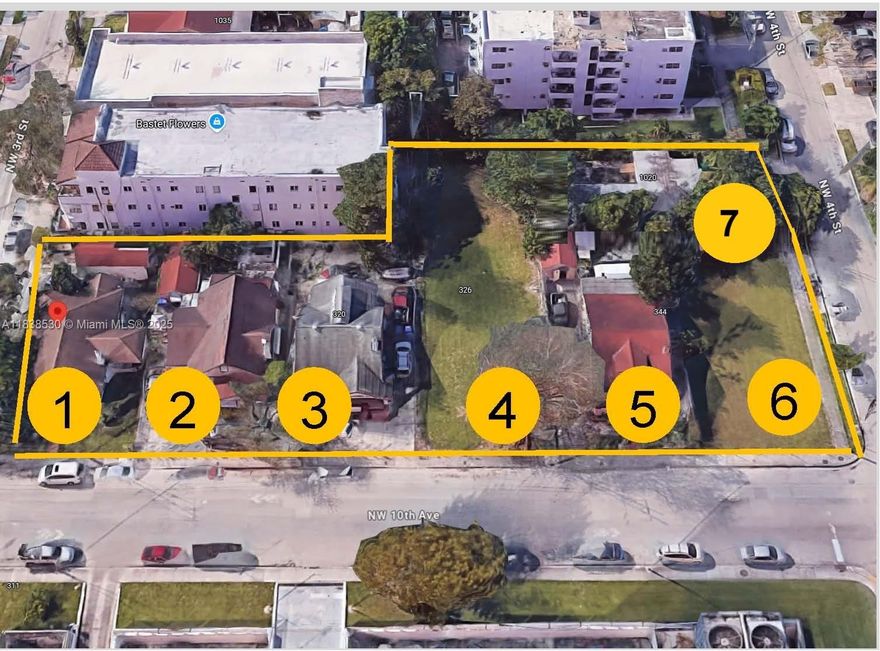 7 PROPERTIES TOGETHER SQF 37,500 Great development opportunity in Little Havana.