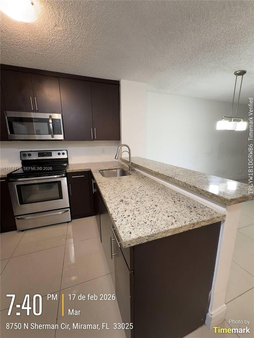 Exceptional 2 bedroom 2 bathroom remodeled Condo. Great location, remodeled floors and kitchen. This beautiful layout is in a prime location, the condo is just a short ride away from local malls, a variety of restaurants, hospitals, Florida's Turnpike, and I75, ensuring convenience and accessibility. Additionally, the complex has many parking spots. Perfect for investors, can rent right away. No age restriction. Easy to show on lockbox. See attachment for aplication.