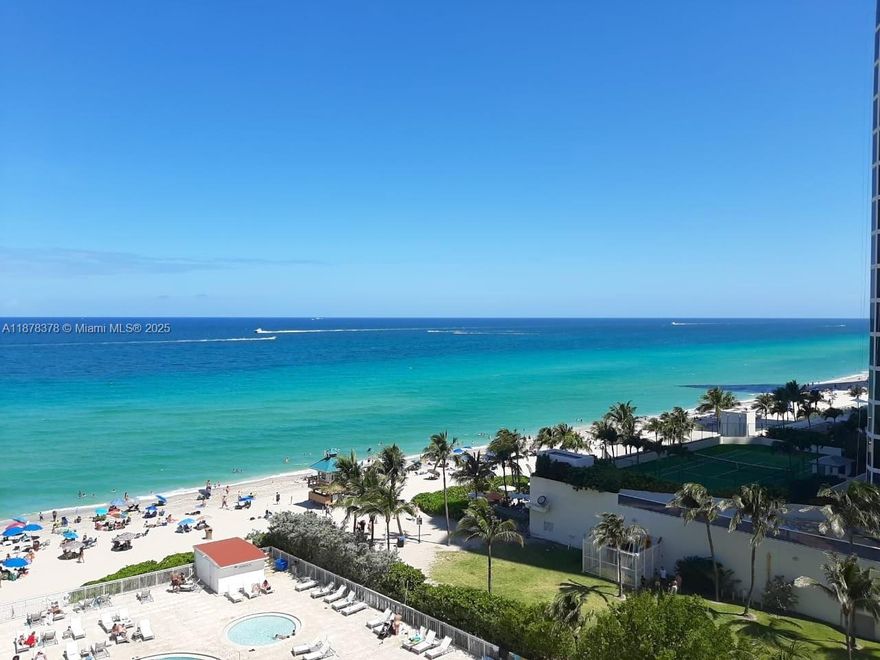 One of the few larger studios with ocean and city views, in the famous Marco Polo located in Sunny Isles just down from the Lehman Causeway bridge, minutes from the Aventura Mall. Enjoy the sea view and partial view of the city every day from the window of this spacious and fully furnished apartment.Excellent location, investment opportunity, one of the few units authorized by the city to be rented annually. HOA includes all amenities, beach service, water, internet, cable, WiFi, electricity, 24-hour valet parking and insurance. Be the owner of a space to come and vacation and with the benefit of being able to rent it yourself. In the condo you will find cafes, restaurants, nail salons, pizza shops, boutiques, etc. (*) HOA Special assessment $362 for 10 years.
