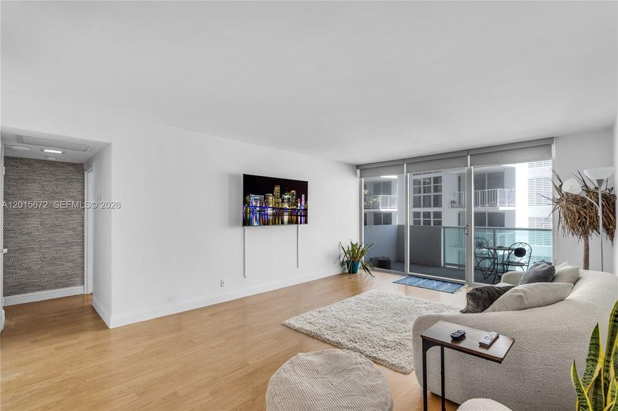 Motivated seller! Move right into this beautifully updated 1-bedroom, 1-bathroom condo at Mirador 1200 featuring breathtaking Biscayne Bay and city views, impact windows, and a private balcony. The modern kitchen is equipped with stainless steel appliances, while the renovated bathroom adds a sleek, elegant touch. TVs and furniture are included in the purchase, making this a true turnkey opportunity.

Residents of Mirador 1200 enjoy resort-style waterfront amenities including a bayfront pool, fitness center, 24-hour concierge, valet parking, and more. Ideally located in the highly sought-after West Avenue neighborhood, just steps from Whole Foods, Lincoln Road, top dining, and the best of South Beach living.