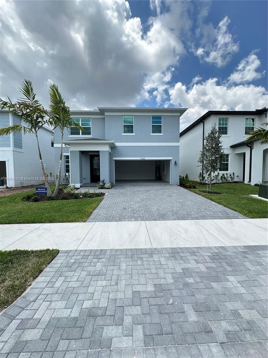New Construction, Largest lot in the community, spanning over 5,000 sq ft. Enjoy brand-new construction featuring 4 spacious bedrooms and 2.5 modern bathrooms. The home boasts an open-concept layout and a stunning kitchen with top-of-the-line, brand-new appliances. This property includes a full alarm system, a covered garage for 2 cars with an automatic door and opener, plus a driveway that accommodates 2 additional vehicles. The expansive backyard is perfect for families with children or for outdoor entertaining. Located in the heart of Lake Worth, in a top-rated school zone and with easy access to all major highways. Comfort, style, and convenience all in one—this home won’t last long!