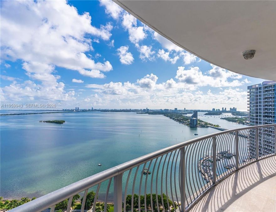 Spacious 2-bedroom, 2-bath Edgewater condo with unobstructed Biscayne Bay views, featuring marble floors throughout and a sleek European-style kitchen. Ideally located directly across from Margaret Pace Park and surrounded by restaurants, cafés, supermarkets, and everyday conveniences. Opera Tower offers full amenities including a business center, media room, dry cleaning services, heated pool, lounge areas, fitness center, and club room. Prime Edgewater location—one of Miami’s most central and walkable waterfront neighborhoods—minutes from Wynwood, Midtown, Brickell, and Downtown. Easy access to I-195, I-95, and I-395, with quick connectivity to South Beach and Miami International Airport. Ideal for end users or investors as it allows short-term rentals with a 30-day minimum.
