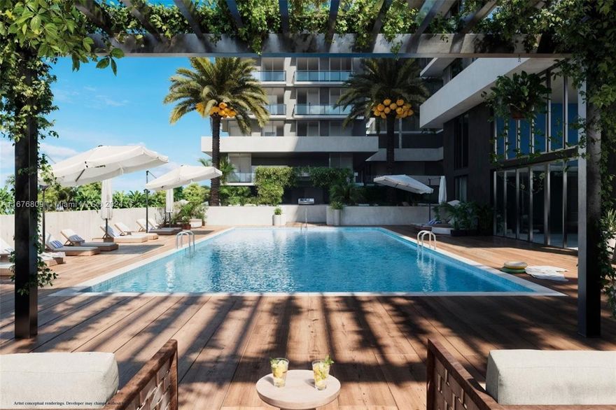 Discover luxury living in this spacious 2-bedroom, 2-bathroom corner unit at Somi Walk Residences, South Miami's first luxury condominium by Alta Development. 
Perfect for downsizing or as an investment property, with high demand for housing from UM students and Baptist Hospital patients. Enjoy resort-style amenities including a 24hr concierge, heated pool, wellness center, pickleball courts, pets spa and more. Steps away from UM, just one block away from the metro station, minutes from Coral Gables and Coconut Grove. Reserve today with only 10% down. Completion by 2026. No rental restrictions. 1 assigned parking included.