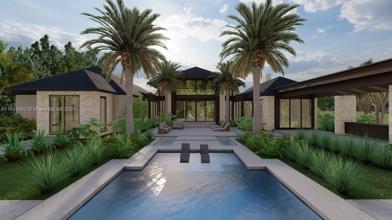An unparalleled opportunity to own nearly 2 sprawling acres (75,358 sf) in the highly sought-after Sunset East neighborhood. This expansive property offers limitless possibilities: build your dream luxury estate from the ground up or reimagine the existing 4/3 residence which requires significant renovations. Envision a private resort w/ a tennis court, basketball court, a magnificent pool, lush landscaping & a custom home meticulously designed w/ every amenity imaginable. Let your imagination soar as you consider the boundless options. Renderings by renowned Architect Hamed Rodriguez showcase 2 stunning potential designs. Top-rated schools & all the best Miami has to offer nearby. Certain labeled images are AI generated. Don't miss this rare chance to bring your grandest visions to life!