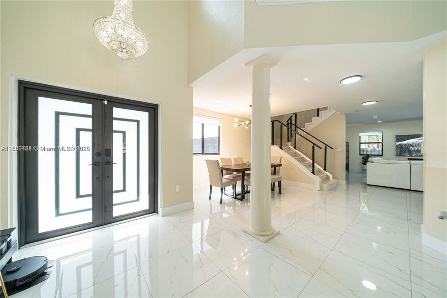 NEWLY UPDATED 2-STORY HOUSE, 3 BEDROOMS 2.5 BATH HOME, + LOFT ROOM. BEAUTIFUL PRIVATEPATIO AREA OVERLOOKING THE PARK. GREAT FOR ENTERTAINING FRIENDS AND FAMILY, UPDATED KITCHEN WITH ISLAND BAR, WASHER AND DRYER, MASTER BEDROOM HAS WALK-IN, the kitchen features stainless steel appliances (NEW), quartz countertops, kitchen has Extra Tall Custom Wood Cabinets Designed w/ Accent Lighting& Stone Backslash, AC Is energy efficient. The house is bright and shiny with a porcelain floor all around and wood. Equal Housing Opportunity.