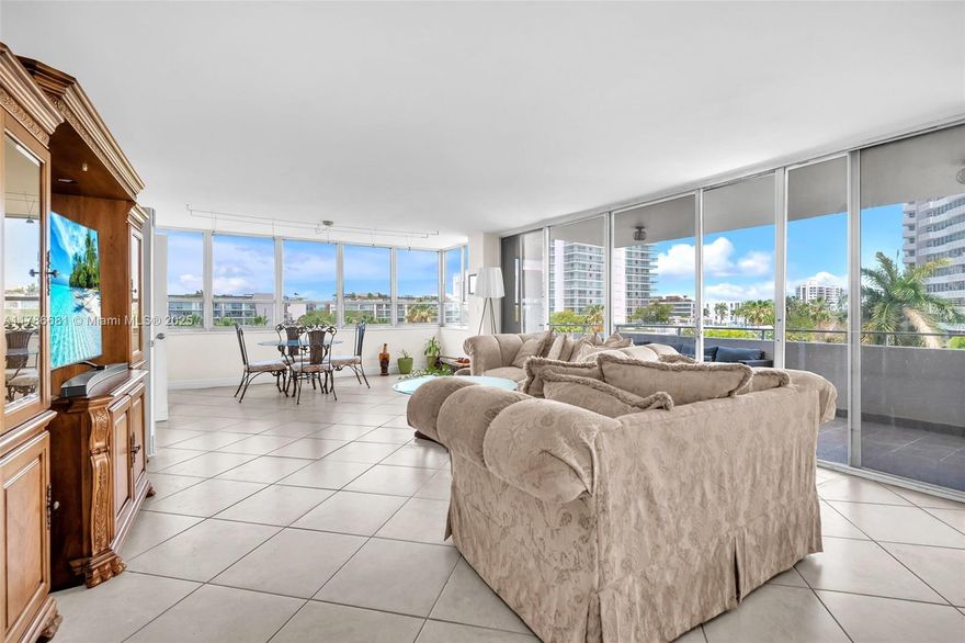 Huge 2/2.5 sundrenched corner unit sits at the canopy of the palm treetops with new AC, new impact windows, water views from every room. On Biscayne Bay’s Belle Isle of The Venetian Islands, this bldg has a marina with slips for purchase or rent with a 5 min. sail to open ocean/intracoastal, no fixed bridges. Costa Brava is a 5-star luxury bldg that boasts all the amenities. 24-hour doorman, valet, concierge services, beautifully renovated bespoke common areas, waterfront alfresco event and party spaces, EV charging stations, large fitness center, workspaces, floating dock. Steps from the beach, Lincoln Rd, Sunset Harbor, South of 5th's trendy dining, Arsht Center for Performing Arts, PortMiami, downtown Miami, The Standard Hotel across the street.