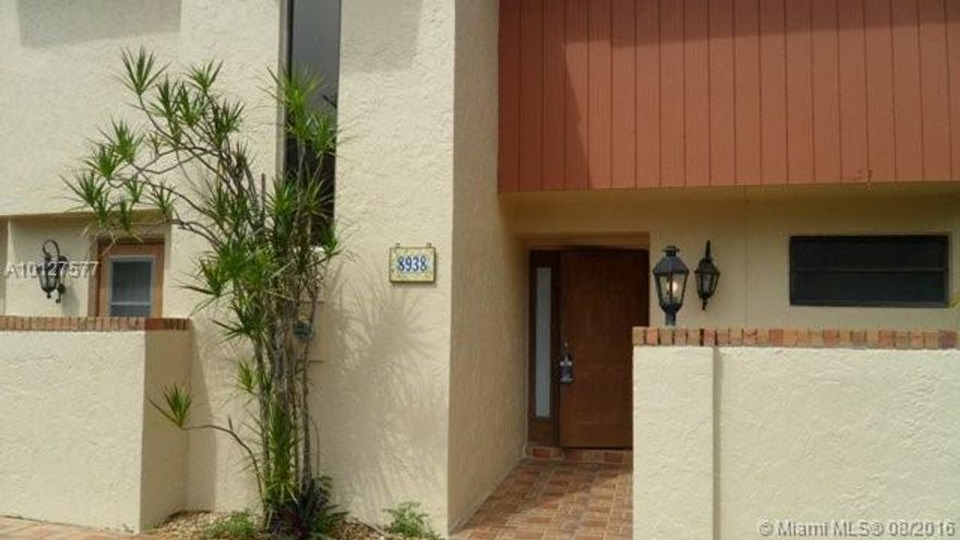 Spacious  and remodeled Townhouse in the heart of Kendall with a screened in patio perfect for barbecues!  1696 sg. ft of living area with 3 bedrooms, 2 1/2 baths and 2 parking spaces. Complex has a Pool and Tennis court.  Available to lease starting Sept. 1. NO HOA approval required. Must provide references, credit check and background. Security deposit plus First and last months rent.