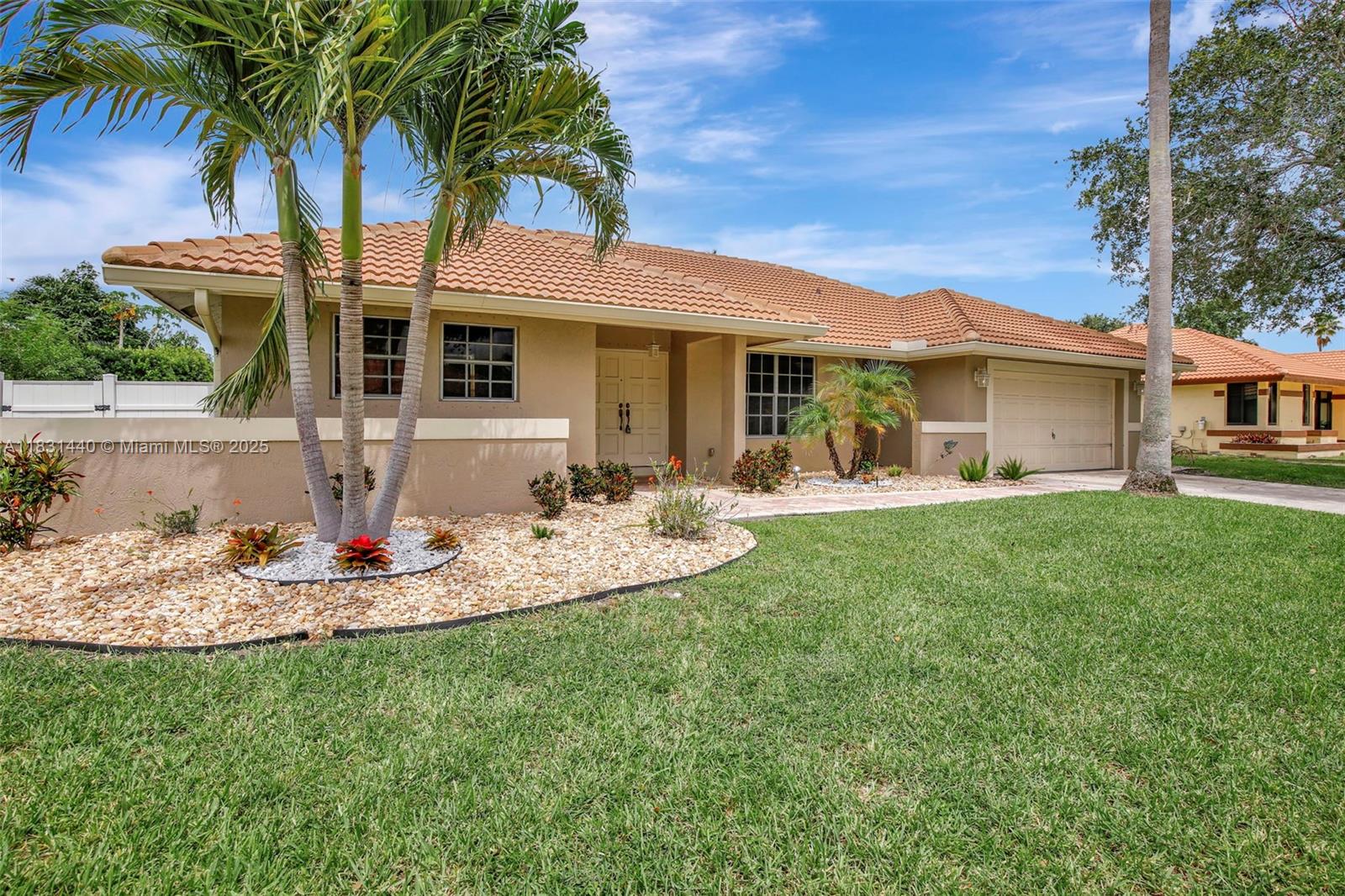 This beautifully 4-bedroom, 2-bathroom residence offers the ideal combination of style, comfort, and functionality. The open-concept layout showcases sleek finishes, recessed lighting, and a modern kitchen featuring quartz countertops, stainless steel appliances, a spacious island with built-in oven, and a cozy breakfast area—perfect for cooking and gathering.
Enjoy peace of mind with pre-installed connections for an electric generator and hurricane shutters for added safety and New Roof. Step outside to your private, fenced backyard oasis, complete with a newly sparkling refinished pool and a covered patio—perfect for creating unforgettable moments with family and friends.
Just 5 mins from I-595, FL Turnpike & top-rated schools—this location offers unmatched convenience and comfort!