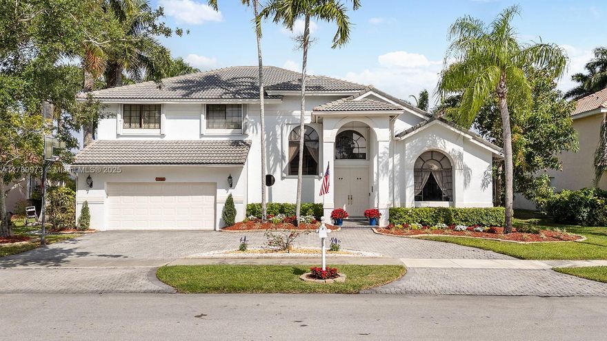 Your Private Lakefront Oasis in West Pembroke Pines at Silver Lakes Awaits! Welcome to this spacious and beautifully upgraded 4bedroom, 3.5bathroom home. Enjoy breathtaking panoramic lake views.  Luxurious master suite. Spa-like upgraded bathrooms. Convenient downstairs bedroom with a full bath, perfect for guests or in-laws. Expansive kitchen, family, living and dinning room. Downstairs also includes a full laundry room and elegant tile floors, while upstairs you have warm wood flooring and generously sized bedrooms. Private screened patio with a large pool, perfect for soaking up the sun or enjoying weekend BBQs with loved ones.Located just steps away from a community park and minutes from top-rated schools, shopping centers, dining, and major highways—this home truly has it all!