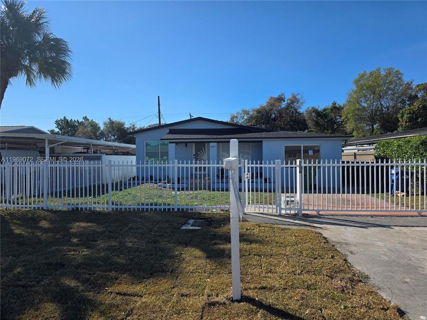 Legally 4 beds, 3 baths single family home completely renovated. Larger than tax roll (1,726 sqft). New impact windows, doors, and water heater. Property's very convenience layout allows new owner converting two rooms into studios/efficiencies, a plus for a big family or extra income. No washer and dryer. NO Association!