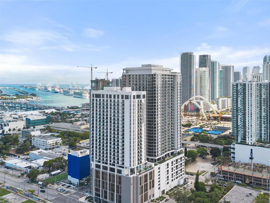 High floor with stunning open water and city views. Unit has 2 bedroom 2 bathrooms and is available for a 1-year lease. The rent includes EVERYTHING except electricity. Location is truly unbeatable, with everything you need right at your doorstep. The building also boasts an impressive array of amenities, including three pools, a Jacuzzi, a 3,000 sqft gym, spa, sauna and treatment room, a yoga loft, racquetball court, theater, social room, and 24/7 indoor/outdoor security. You'll also enjoy the convenience of on-site concierge and management, as well as self-parking and valet service.