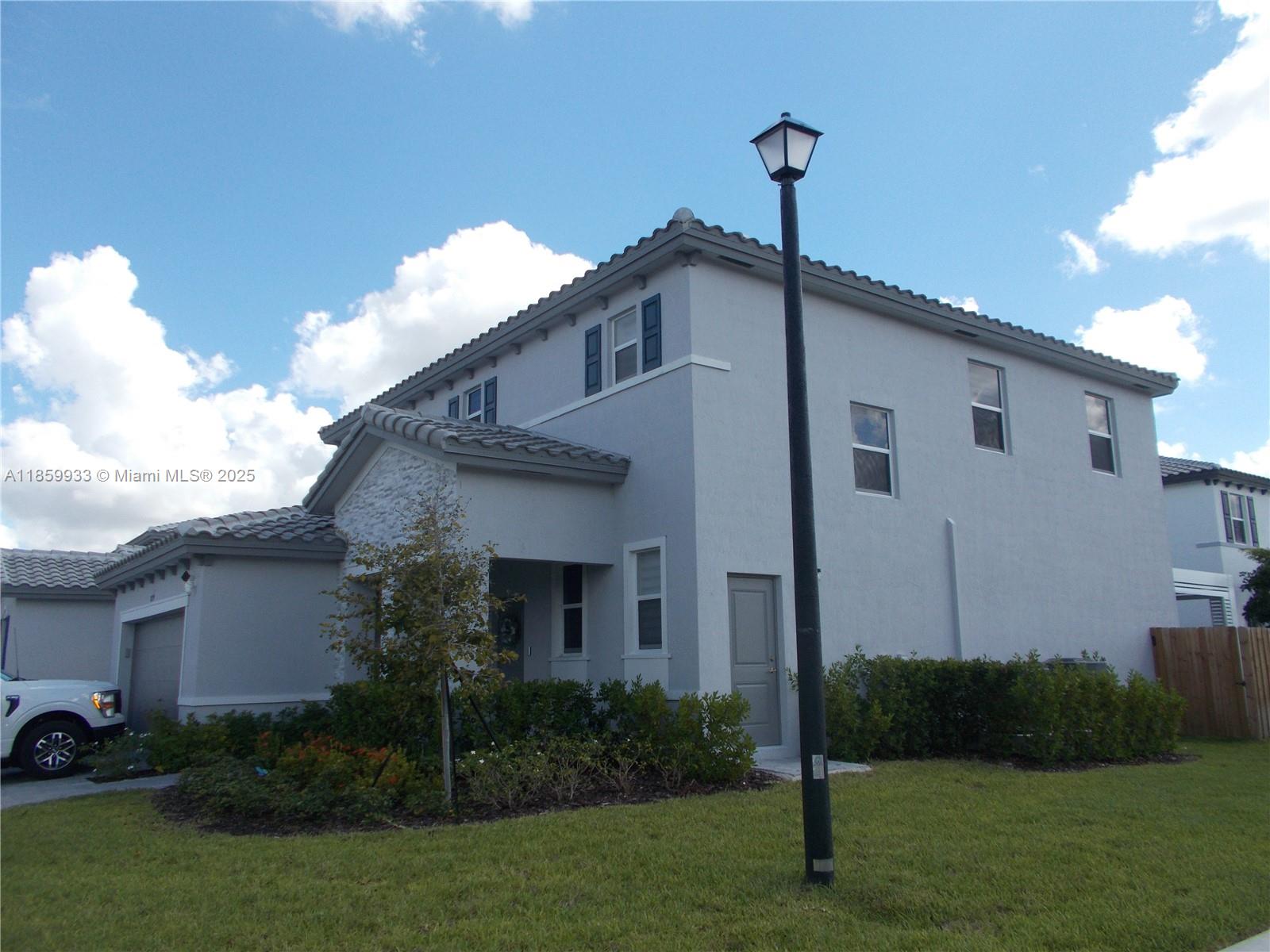 Located in a newly built gated community offering top amenities including a Clubhouse, Gym, and Pool.
The home features a mother-in-law quarters/efficiency w/ private side entrance & an additional bathroom w/ side entry downstairs. The main living areas has tile flooring downstairs and laminate wood floors upstairs.
Upstairs, you’ll find 4 spacious bedrooms & 2 full bathrooms. Master suite has 2 walk-in closets. The home is equipped with 2 central A/C units for efficient cooling, and every room is fitted with shade-out curtains.
The kitchen showcases a stylish tile backsplash on the main wall, countertop wall, and efficiency kitchen wall.
Fenced backyard complete with a pergola.
This home is the ideal blend of modern design and thoughtful layout, offering plenty of space for family.