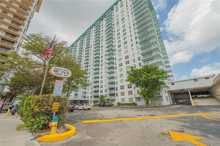 Split-floor plan with an a large open balcony & breathtaking ocean/intracoastal views. Large unit with over 1400 sq ft & 2 bathrooms. Close to Aventura mall, restaurants, grocery stores, & house of warships. Park located across the street. Amenities include a pool, tennis courts, & gym. The 40-yr certification is complete. Don't miss this opportunity to own here.