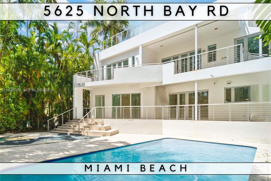 NORTH BAY ROAD | DESIGNER-READY RENOVATION OPPORTUNITY

Exceptional value for a modern residence extensively rebuilt and expanded in 2008 with permits, offering the scale, layout, and systems consistent with newer construction. Located on one of Miami Beach’s most prestigious corridors, this high-volume home features open-concept living, 10ft ceilings, and strong underlying infrastructure.

The property is being offered as a renovation opportunity and will require updates to flooring, kitchen, bathrooms, and overall finishes, allowing a new owner to design and customize to their taste while leveraging the existing structural improvements. Key improvements include a newer roof (2022), elevated base construction, impact windows throughout, and updated core systems — allowing future enhancements to focus primarily on design and finishes rather than major structural work.

Oversized pool and generous grounds provide excellent potential for outdoor living and entertaining. Ideal for end-users, developers, or investors seeking a strategic value-add opportunity with a clear path to repositioning within the upper tier of North Bay Road valuations.